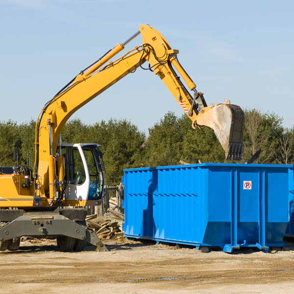 what size residential dumpster rentals are available in Brick